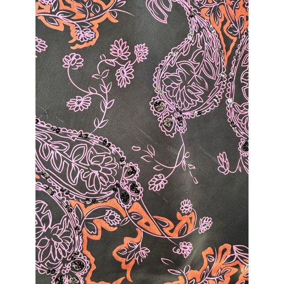 Sweet Silk Black And Purple Flutter Sleeve Top Dark Fairy Whimsigoth L - Picture 11 of 16